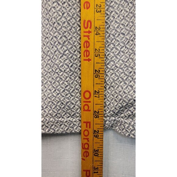 Modern Elements Mens XL Polo Cotton Gray White Pattern Short Sleeve - Picture 8 of 8